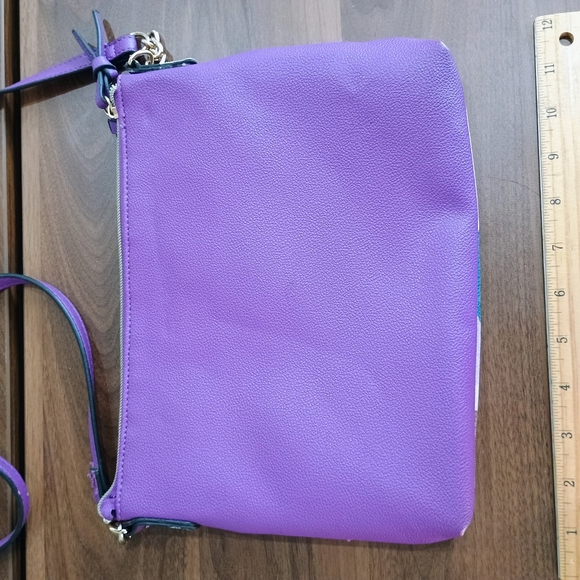 Trina Turk Purple Floral Crossbody Bag - Picture 5 of 9
